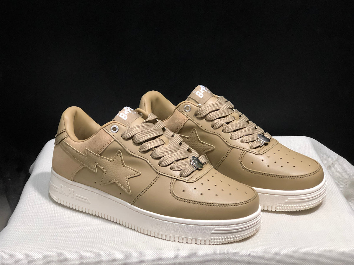 BAPE STA Low-Top Sneakers Beige with White Sole