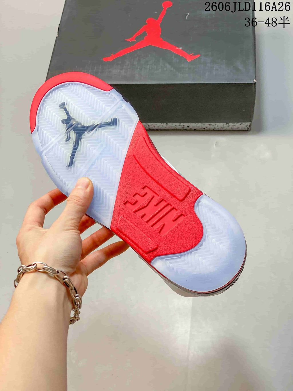 Jordan Air Jordan 5 Retro High White Red Black Sneakers