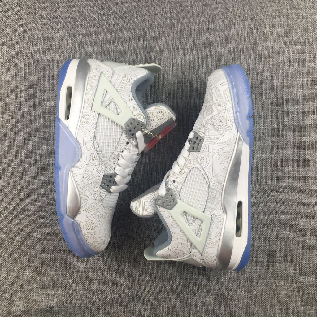 Jordan Air Jordan 4 Laser Platinum Sneakers
