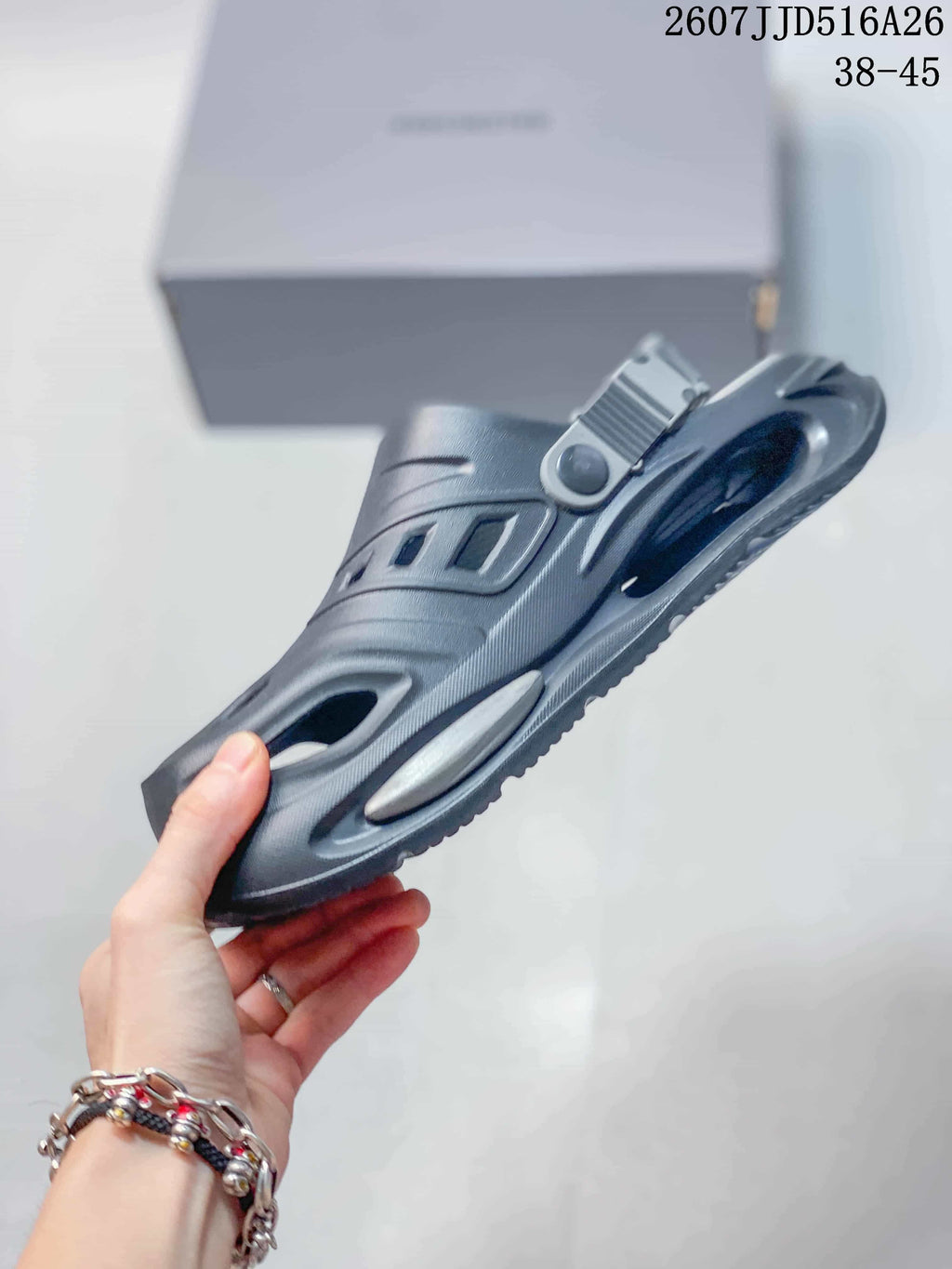 Dark Gray Platform Clogs 2607JJD516A26