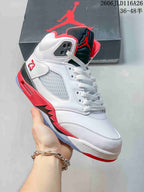 Jordan Air Jordan 5 Retro High White Red Black Sneakers