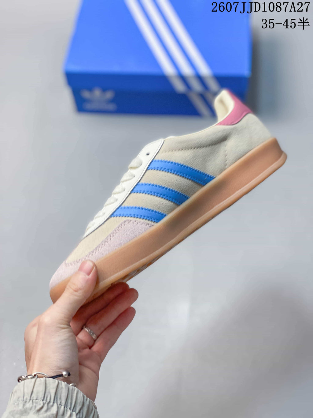 adidas Originals Samba ADV Sneakers Beige Blue Pink JJD1087A27