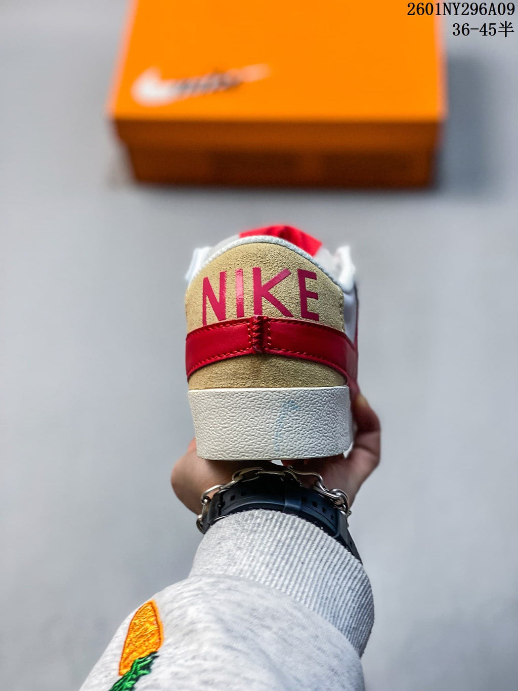Nike Blazer Low ’77 Jumbo Sneakers White Red 2601NY296A09