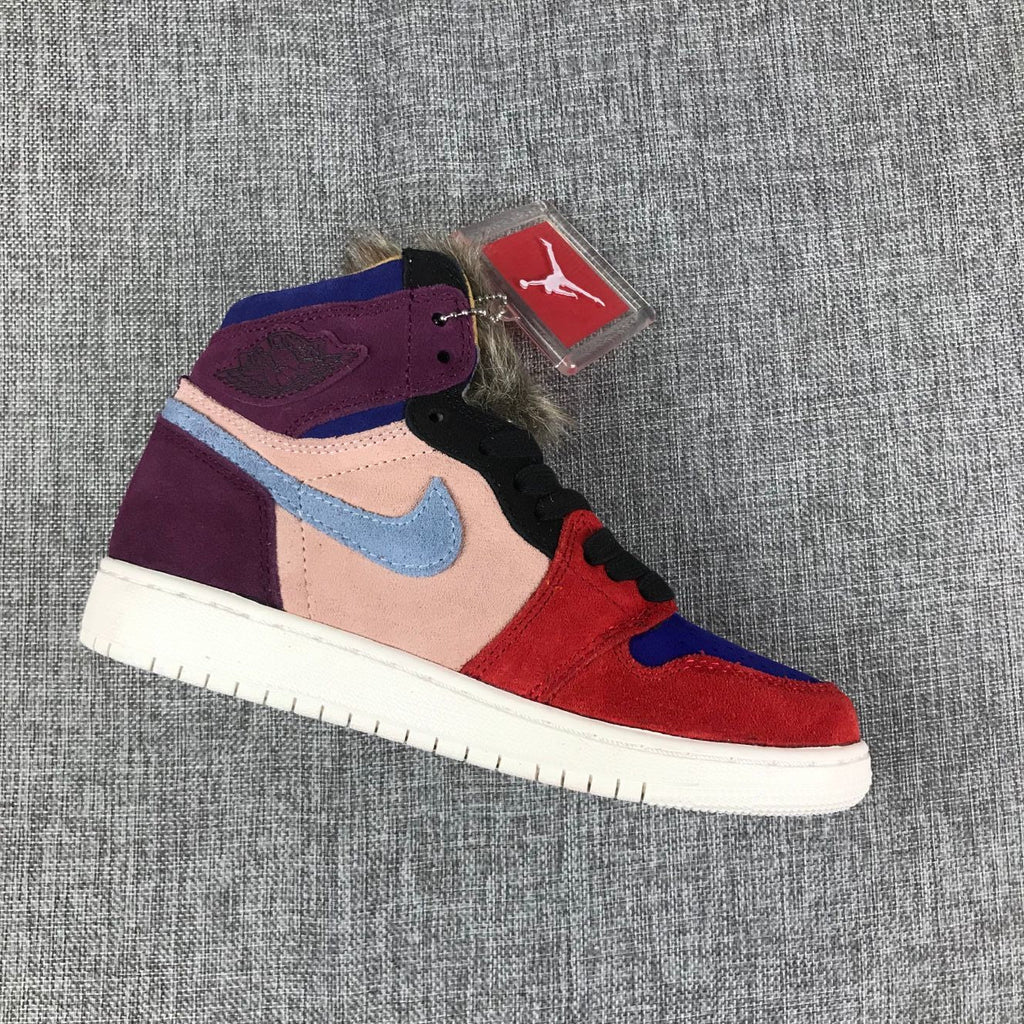 Jordan 1 High Christmas Red Multicolor Sneakers
