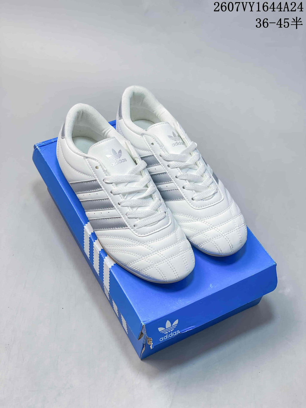 adidas Taekwondo Low-Top Sneakers White Silver