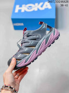 HOKA Hopara Outdoor Sandals Gray Pink 712460EEU