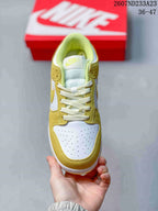 Nike SB Dunk Low Pro Sneakers Yellow and White