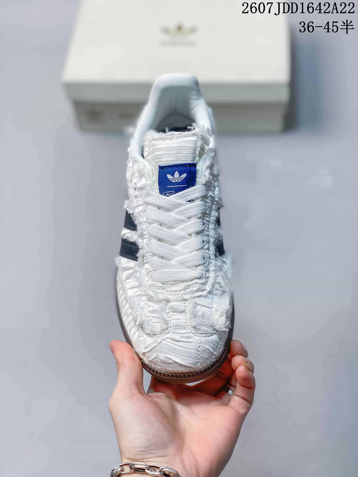 adidas Originals x Caroline Samba OG White Navy Sneakers