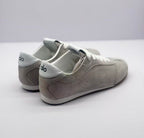 Alo Gray Low-Top Lace-Up Sneakers