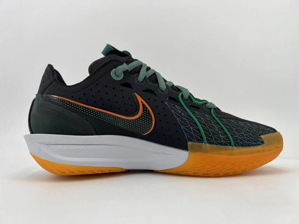 Nike GT Cut 3 Basketball Shoes Black Green DV2913-001