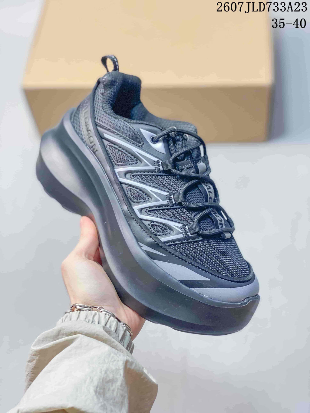 Comme des Garcons SHIRT x Salomon XT-6 Sneakers Black Gray
