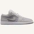 Jordan Men's Grey/Off White Air Jordan 1 Low SE Sneakers, IO2049 100