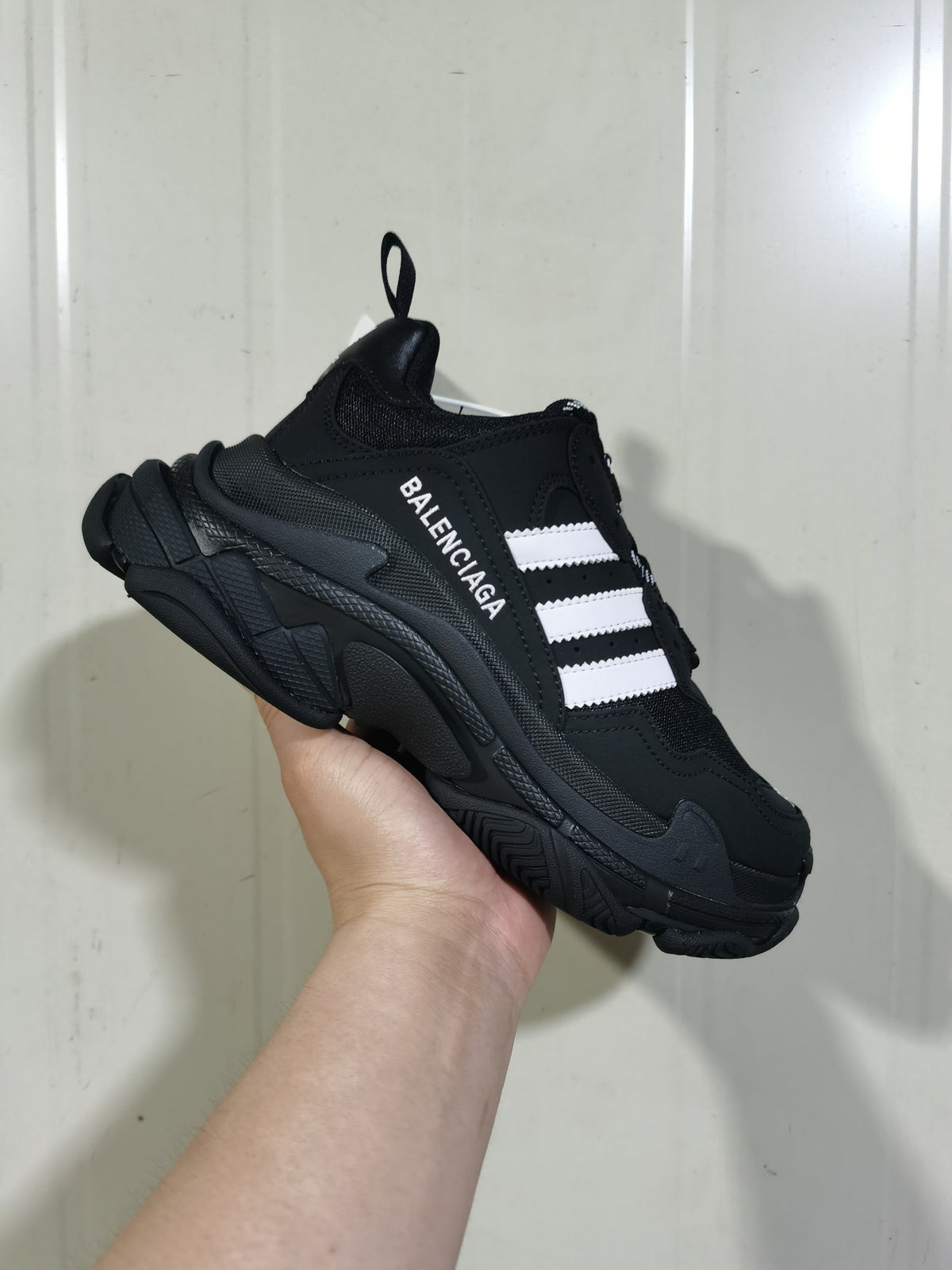Balenciaga Triple S Sneakers Black White 1004