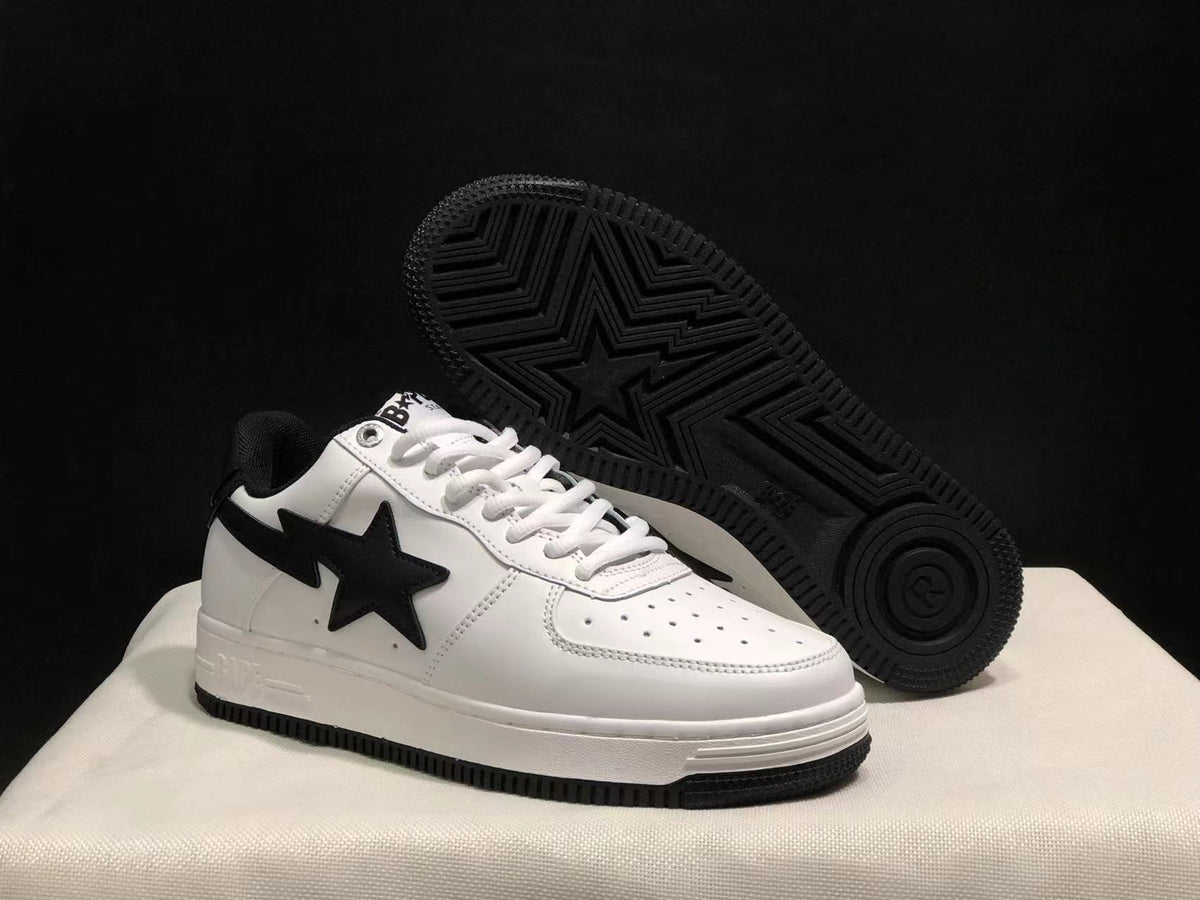 Bape Sta Low Sneakers White Black