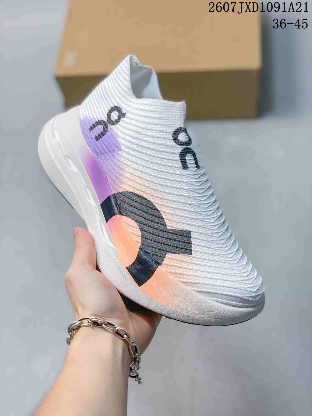 On Cloudboom Strike LS Slip-On Running Shoes White