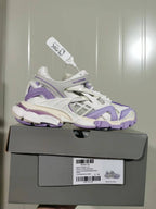 Balenciaga Track 2.0 Open Sneakers Lilac Beige Grey