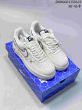 Nike Air Force 1 Off-White Sneakers with Stussy-Style Graphics