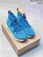 LOEWE x On Cloudtilt High-Top Sneakers Blue Burgundy