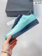 Nike Air Force 1 '07 Low Sneakers in Mint Green and Navy