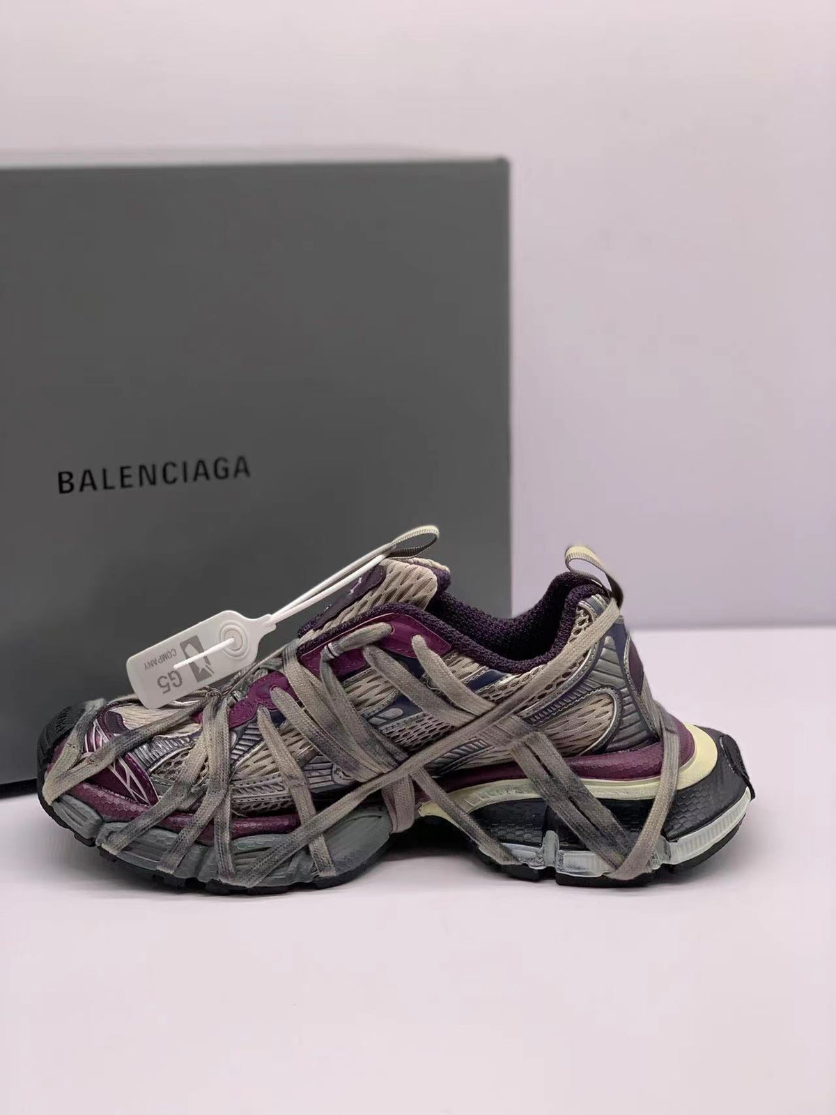 Balenciaga 3XL Sneakers Gray and Purple