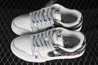 Nike SB Dunk Low Louis Vuitton-Style Black and White Sneaker