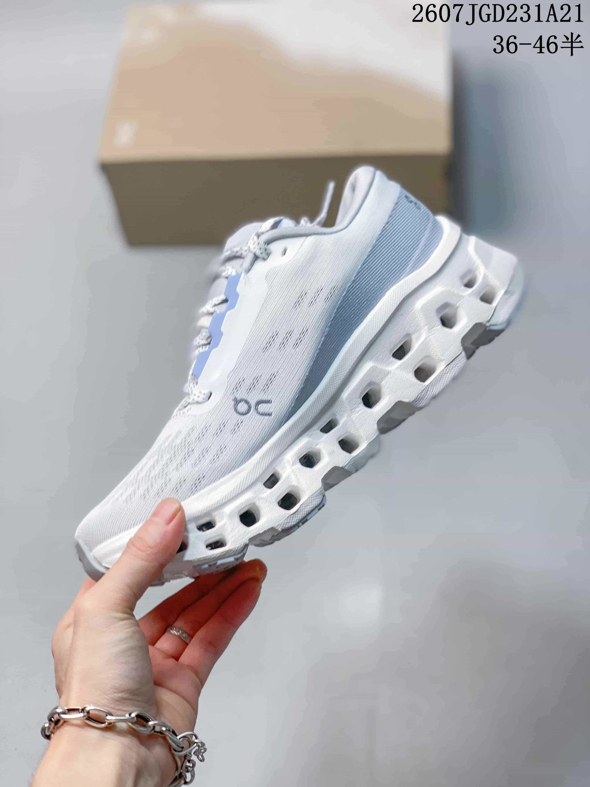 On Cloudmonster 3 Sneakers White and Light Blue 712210TIT
