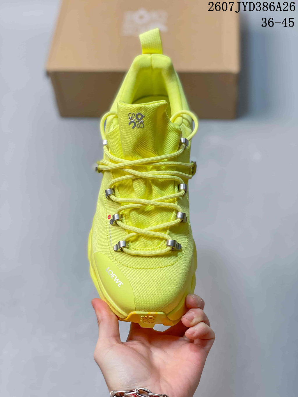 On x LOEWE Low-Top Sneakers Neon Yellow TYD386A26