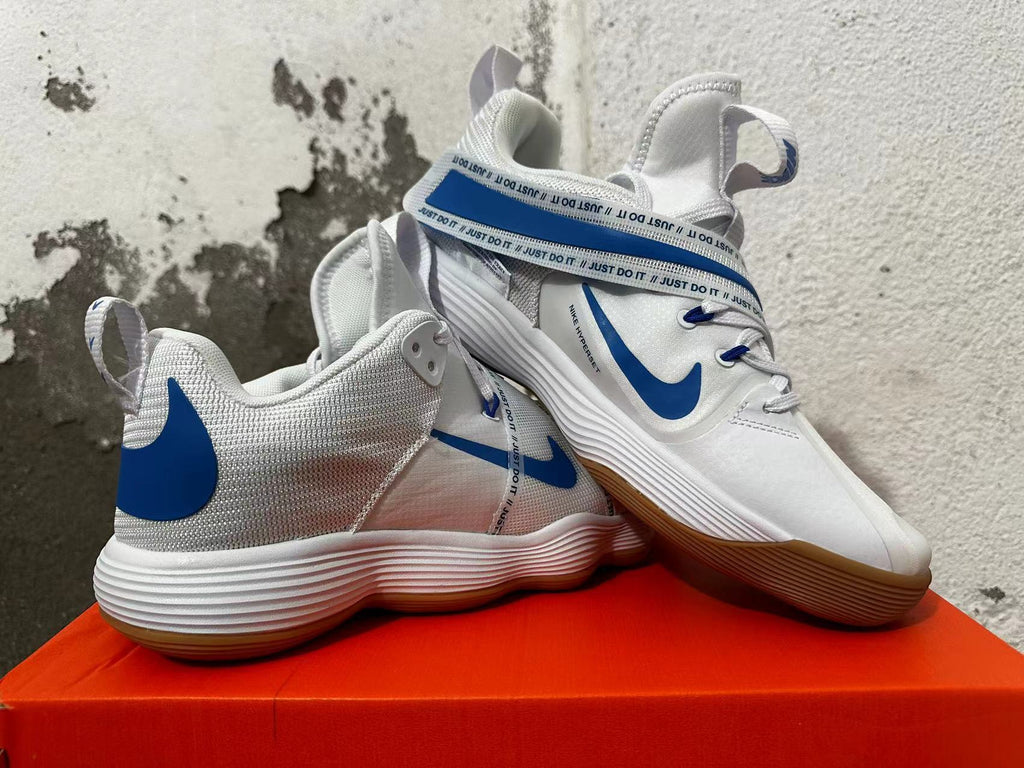 Nike Hyperdunk White and Blue Basketball Shoes