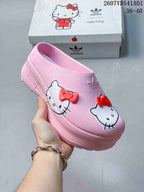 adidas x Hello Kitty Pink Platform Mule Clogs 07VD541A01