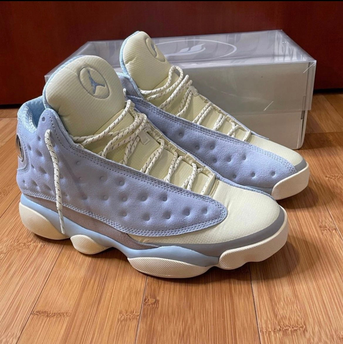 Jordan 13 SoleFly DX5763-100 Sneakers in Blue and Cream