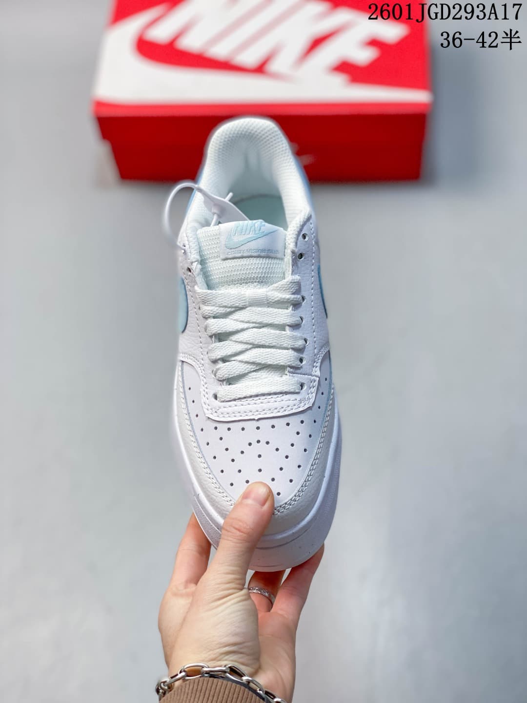Nike Court Vision Alta White Light Blue Sneakers DZ5394-101