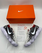 Nike Black and White Graphic Basketball Shoes