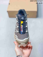 Salomon XT-6 GTX Trail Sneakers Gray Taupe Navy