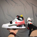 Jordan Legacy 312 Basketball Shoes White Black Red