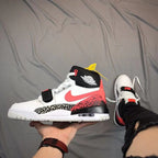 Jordan Legacy 312 Basketball Shoes White Black Red