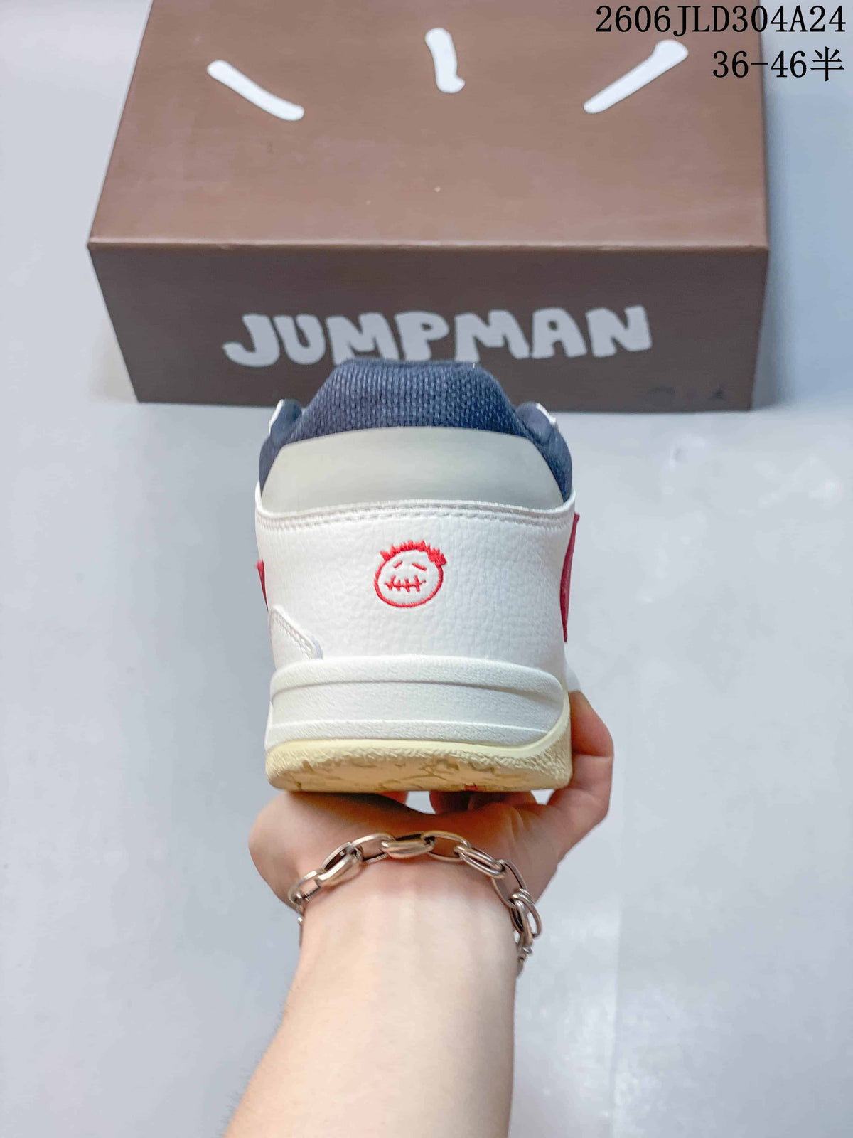 Travis Scott x Jordan Jumpman Jack Mocha Low-Top Sneakers
