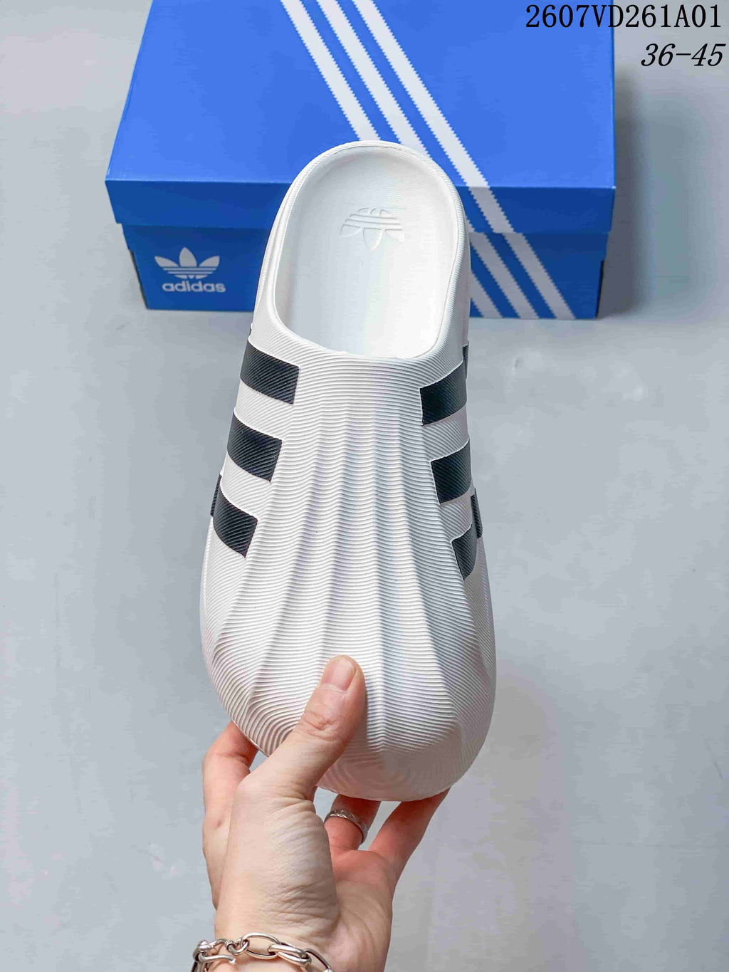 adidas adiFOM Superstar Mule Slides White Black 07VD261A01