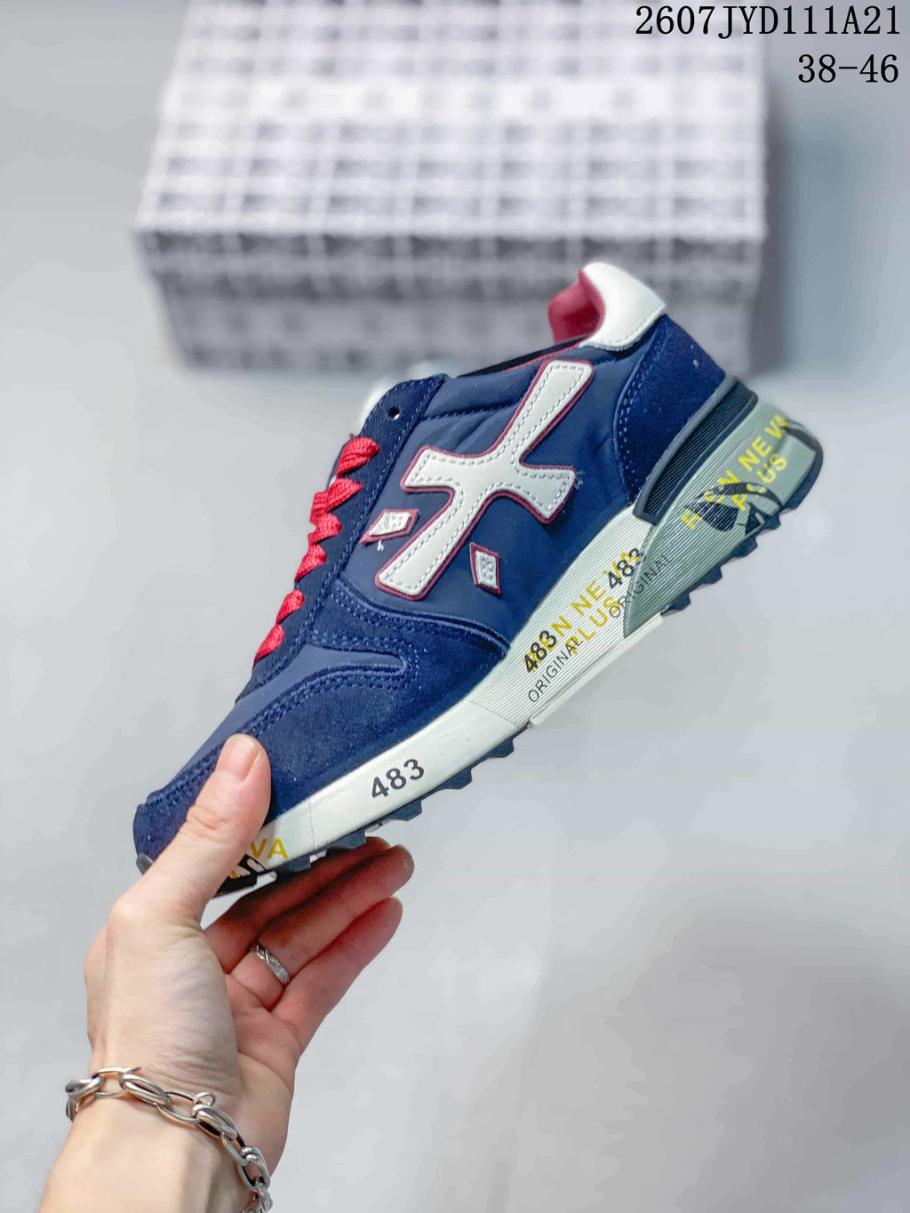 Premiata 712510UOI Sneakers Navy Red White