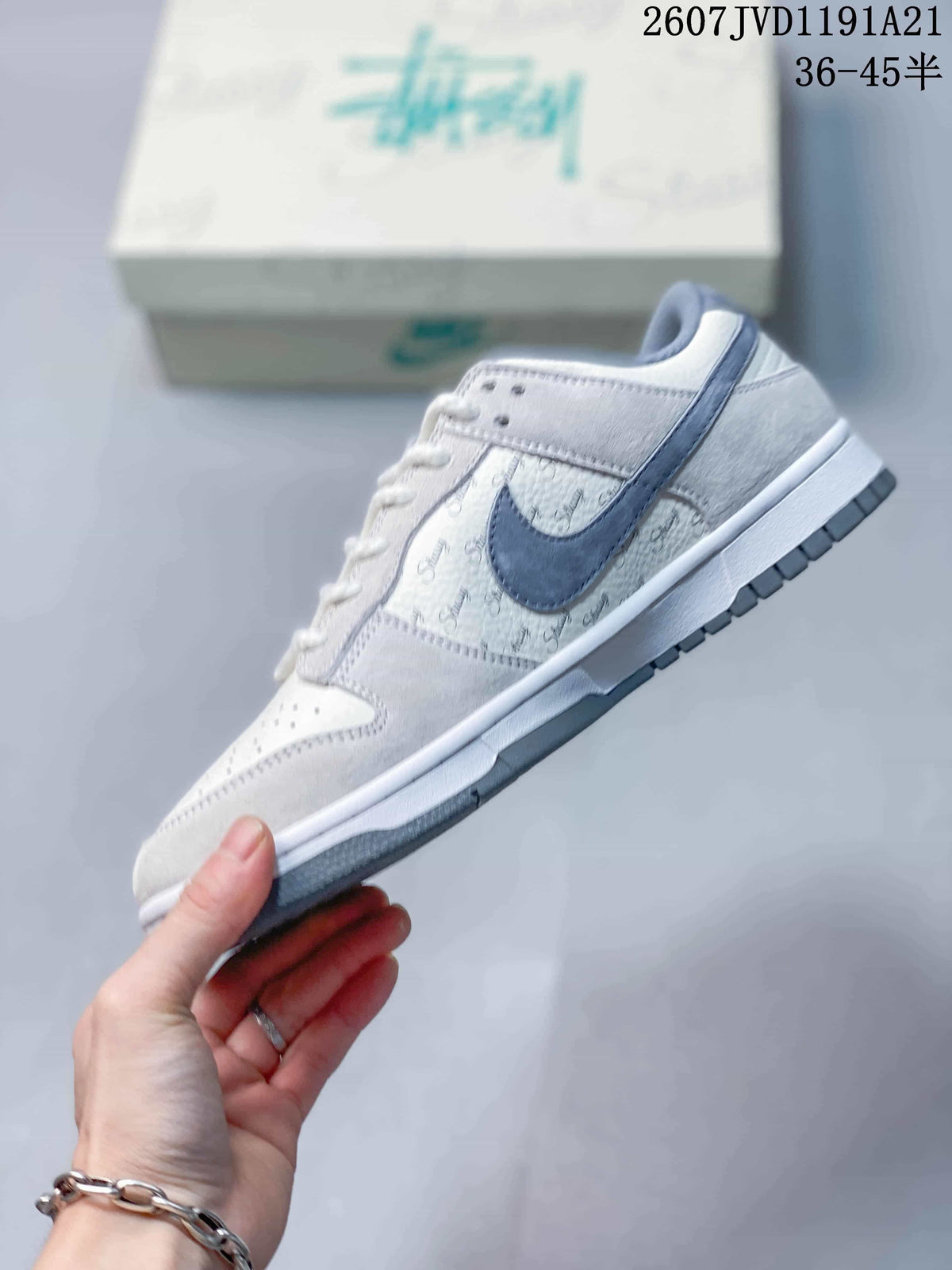 Nike SB Dunk Low x Stussy White Black Sneakers