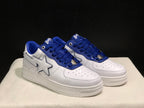 BAPE STA Low-Top Sneakers White and Blue