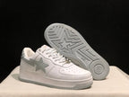 BAPE Bape Sta Low Sneakers White and Gray