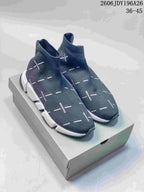Balenciaga Speed-Style Sock Sneakers in Dark Gray