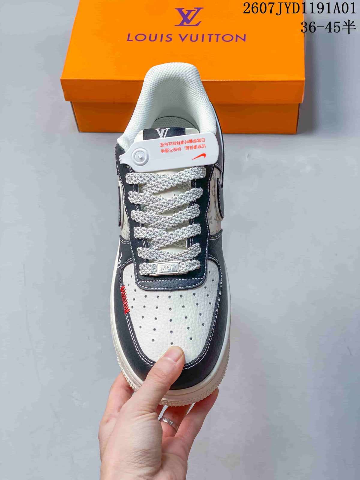 Nike Air Force 1 '07 Low Louis Vuitton-Style Sneakers