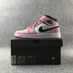 Air Jordan 1 Mid Pink Sneakers 852542-801