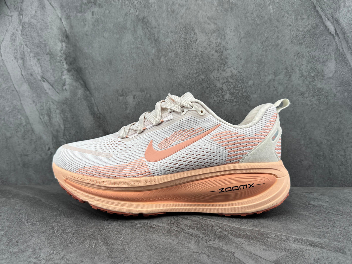 Nike ZoomX Running Shoes in White and Peach