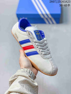 adidas Tokyo Sneakers White Blue Red Gum Sole