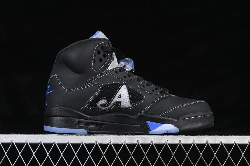 Awake NY x Air Jordan 5 Sneakers Black and Blue
