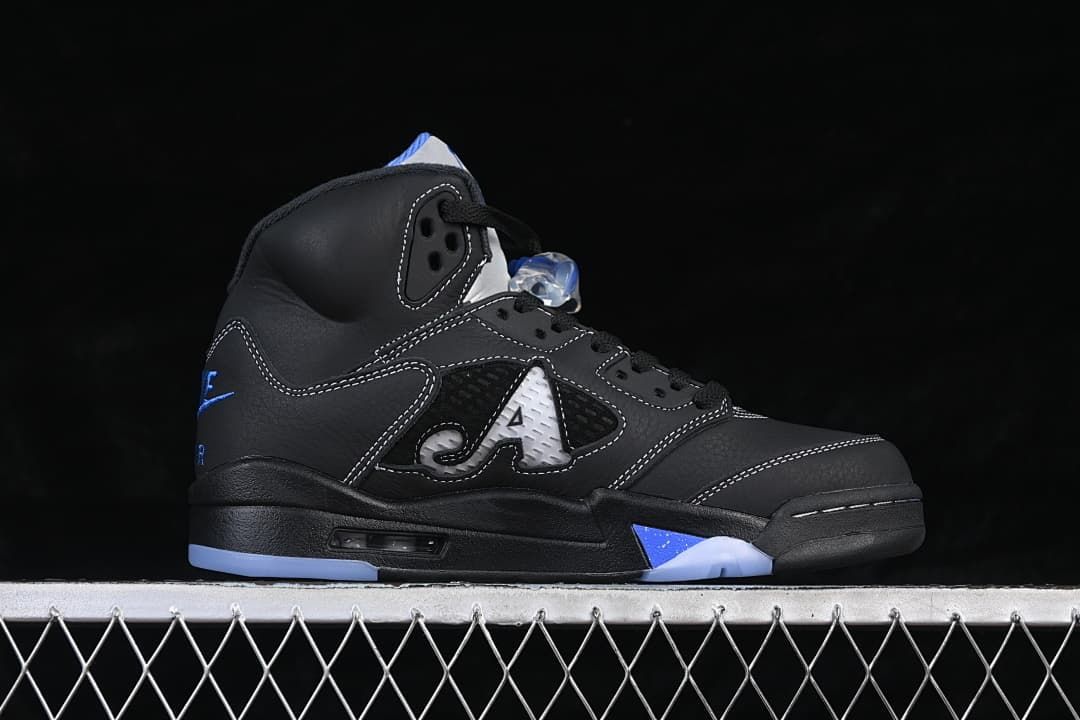 Awake NY x Air Jordan 5 Sneakers Black and Blue