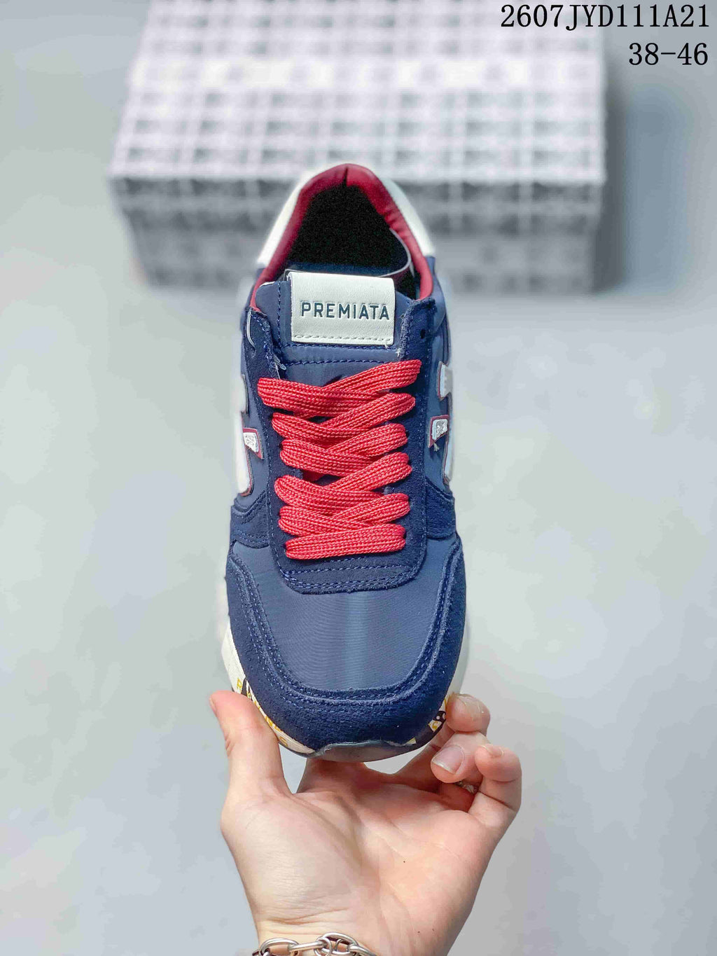 Premiata 712510UOI Sneakers Navy Red White
