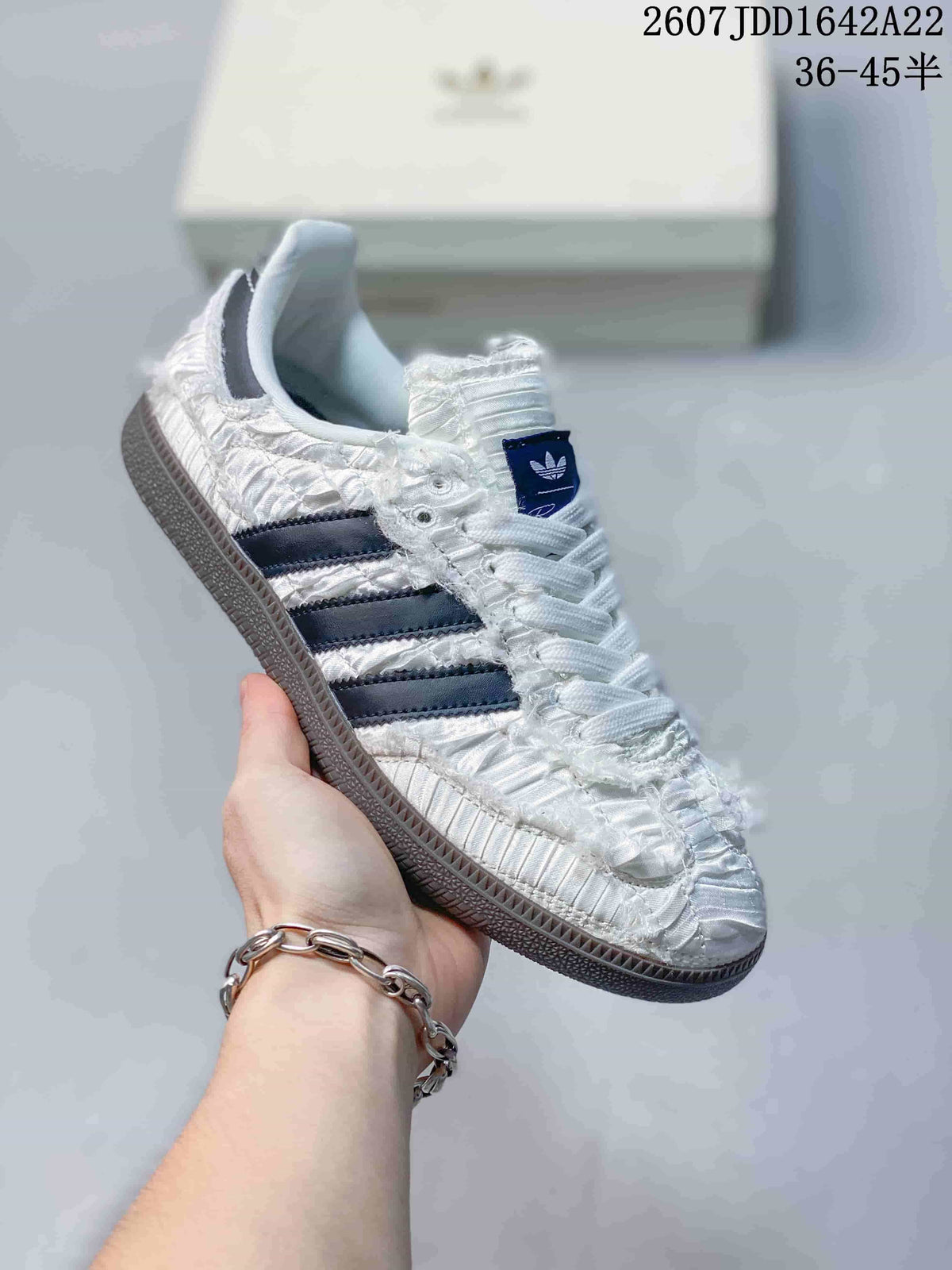 adidas Originals x Caroline Samba OG White Navy Sneakers